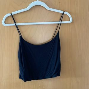 PAC SUN BLACK CROPPED TANK TOP